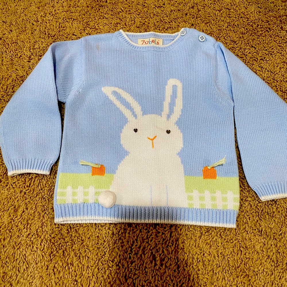 Zubels Bunny Sweater 24M/2T